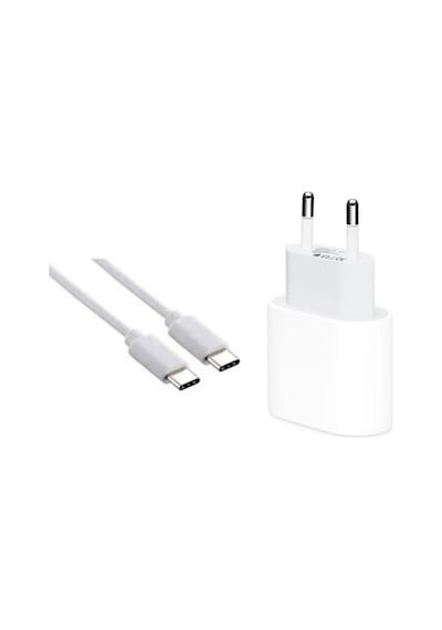 Apple Uyumlu iPhone 15 Usb-c Şarj Seti Type-c 15- 15 Pro Max  Hızlı Şarj Aleti 25w Güç Adaptörü Ve Kablo