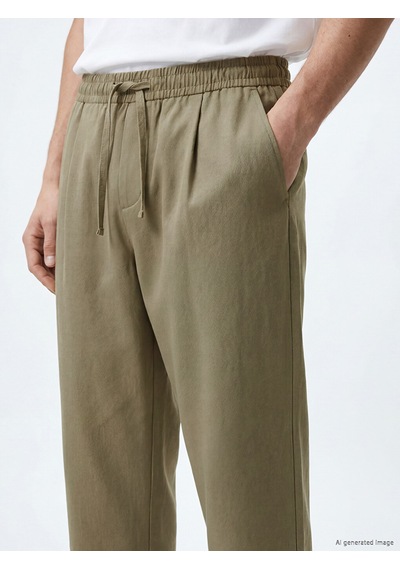 Lcw Vision Yeşil Regular Fit Erkek Pileli Pantolon