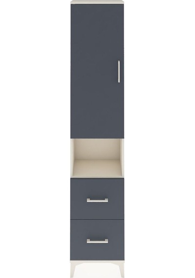 Arges Dolap 3 Raflı 2 Çekmeceli Tek Askılı 44x30x221 Aytaşı-a... Aytaşı