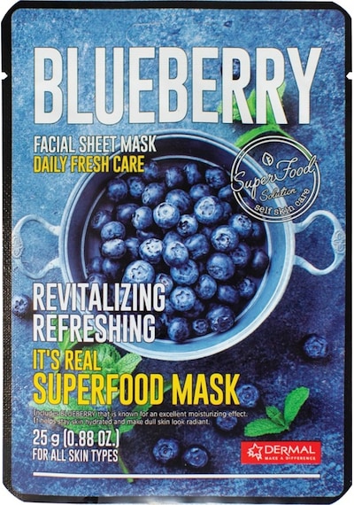 Dermal It's Real Superfood Blueberry Yaban Mersini Yüz Maskesi 25