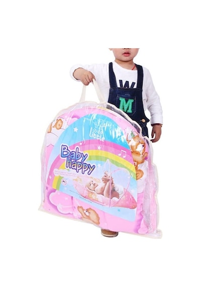 Katlanabilir Bebek Cibinlik Sineklik Seti, 92 cm - Pembe