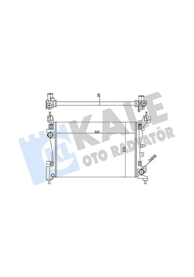 Fiat Punto Motor Radyatoru 1.2 2012-2015 Kale 356435