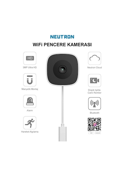 Neutron Ntl-ıp15gs-3mp Full Hd Gece Görüşlü Wi-fi Pencere Kamerası