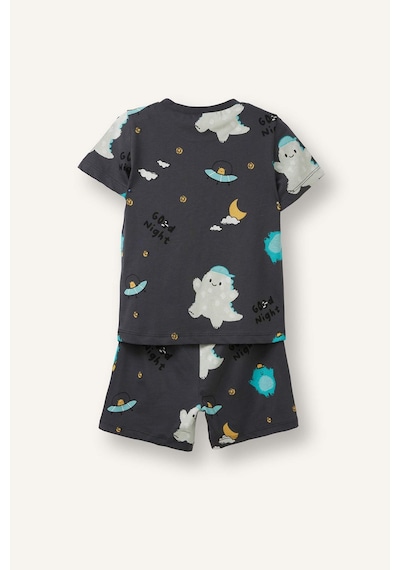 Defacto Desenli 2li Antrasit Pijama Takımı Erkek Bebek H8216a526hsar148 Antrasit-ar148