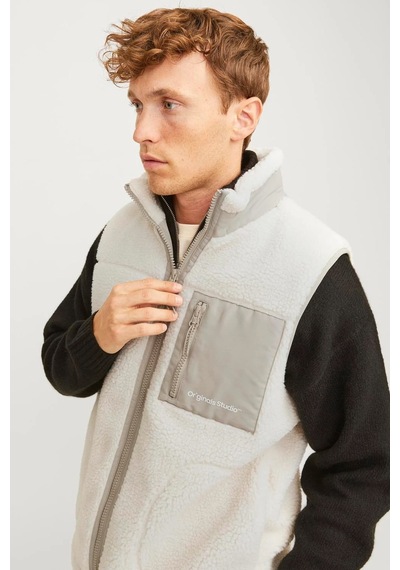 Jack & Jones Jorvesterbro Teddy Bodywarmer Yelek 12260453 Gri