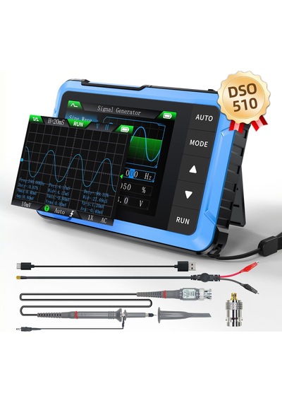 Dso-510h 2'si 1 Arada Mini El Tipi Dijital Osiloskop Dds Sinyal Jeneratörü