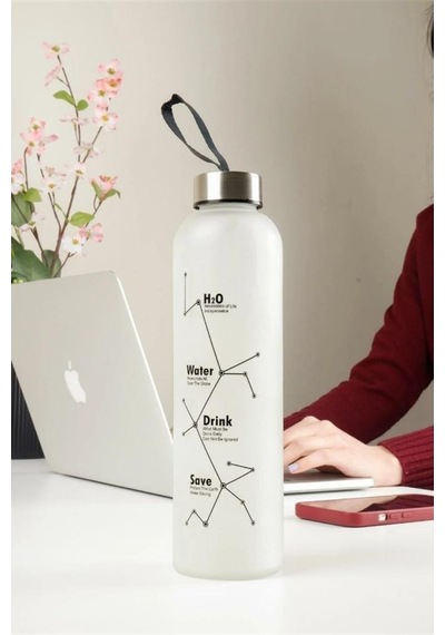 H2o Buzlu Cam Matara 600 Ml 001