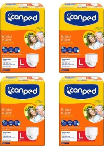 Emici Külot 4x30 120 Adet Large L