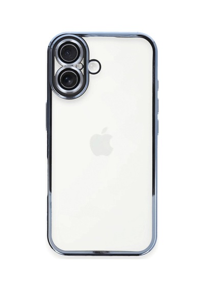 Apple iPhone Uyumlu - 16 Plus Kılıf Razer Lensli Silikon - Açık Mavi