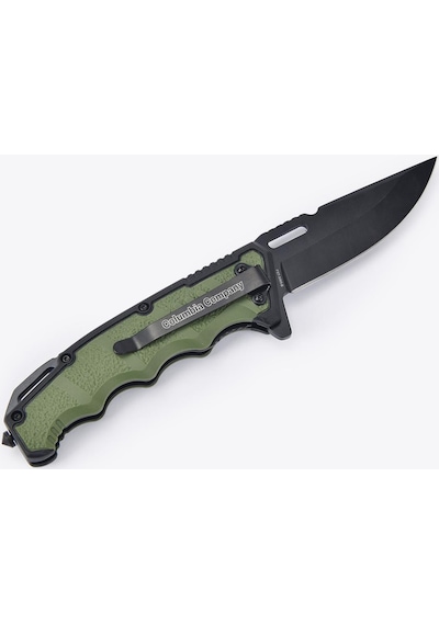 Columbia Kamp Bıçağı, Paslanmaz Çelik Bıçak, Av Bıçağı, Katlanır Çakı, Açık 22 Cm, Kapalı 13 Cm - Siyah