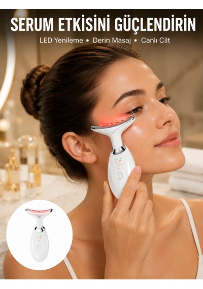 Kargo 7 Renkli Led Cilt Yenileyici Masaj Ve Bakım Cihazı Yeni Nesil Najmaddin