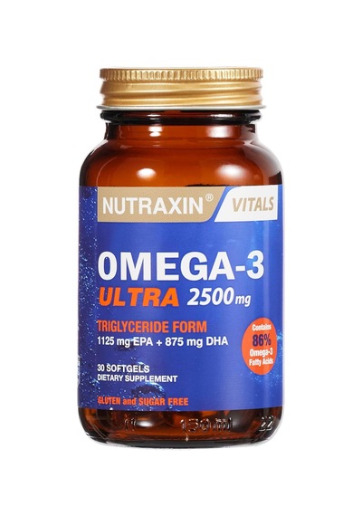 Vitals Ultra Omega-3 2500 Mg 30 Kapsül Takviye Edici Gıda 2 Paketi