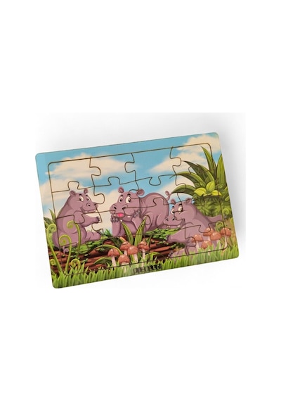 Su Aygırları- 16 Parça Eğitici Öğretici Ahşap Çocuk Puzzle Yapboz Bebek Çocuk Oyuncak