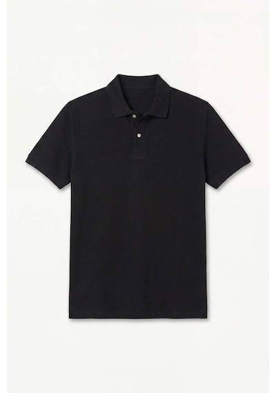 Defacto %100 Pamuk Polo Tişört H1650ax26spbk81 Siyah-bk81