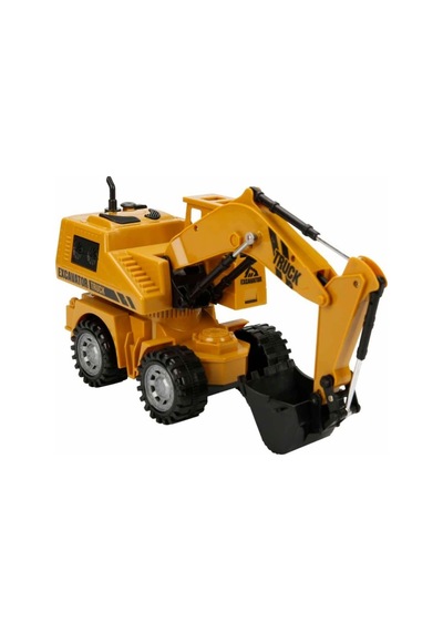 1:24 Işıklı Usb Şarjlı Uzaktan Kumandalı Ekskavatör 5 Kanal Hareketli Rc Excavator