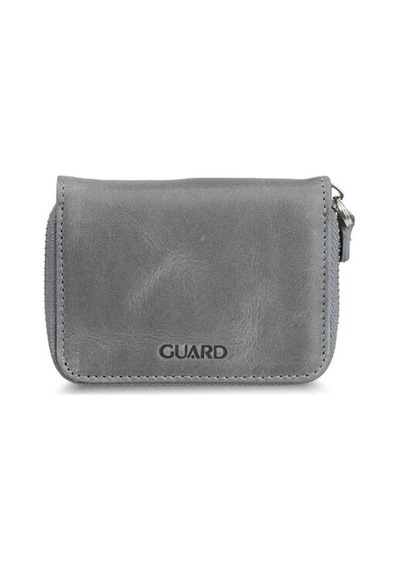 Guard Antik Gri Mini Unisex Bozuk Paralıklı Cüzdan Hakiki Deri