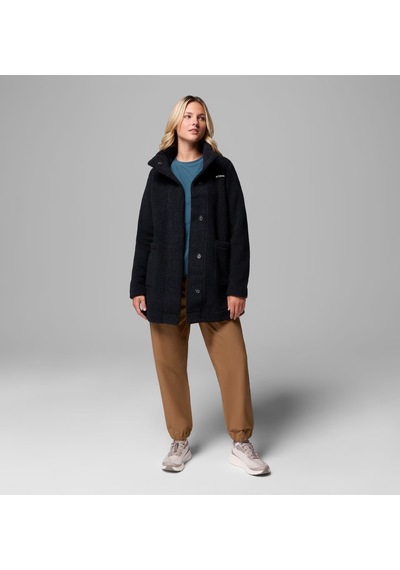Columbia Al1333 Panorama Sherpa Uzun Kadın Polar Ceket 1862581010 Siyah