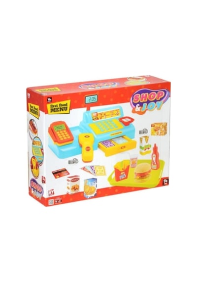 Benim Marketim - Shop-joy Süper Market Yazar Kasası 43 Parça Eğitici Oyun Seti