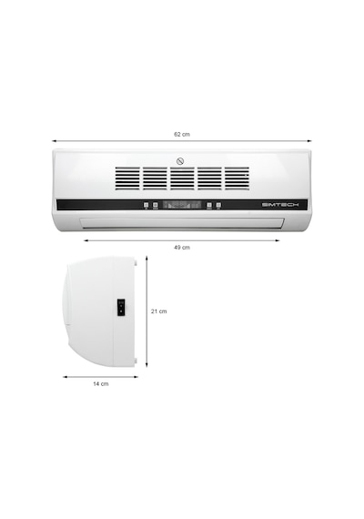 Simtech KM-1718 Duvar Tipi Vantilatör Beyaz