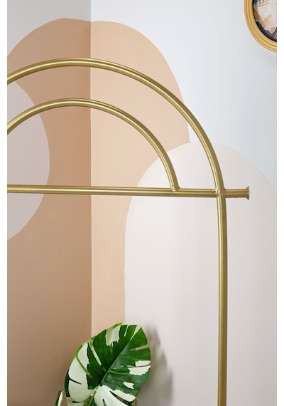 Hermes Metal Ayaklı Askılık Konfeksiyon Askılığı Gold Elbise Askılığı Kıyafet Askılığı Gold