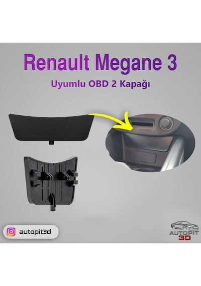 Renault Megane 3 Uyumlu Obd 2 Orta Konsol Yuvası Kapağı
