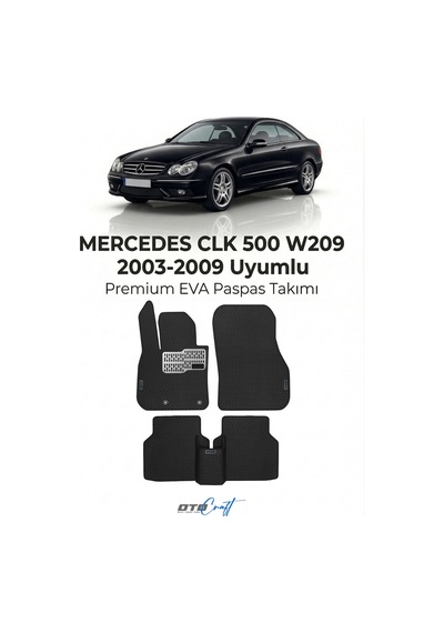 OtoCraft Mercedes Clk 500 W209 2003-2009 Araca Özel 3d Havuzlu Eva Paspas Tam Set 5 Parça