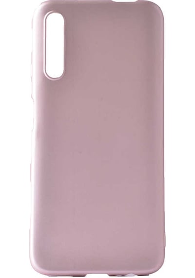 Noktaks - Huawei P Smart Pro 2019 Uyumlu - Kılıf Mat Soft Premier Silikon Kapak - Rose Gold