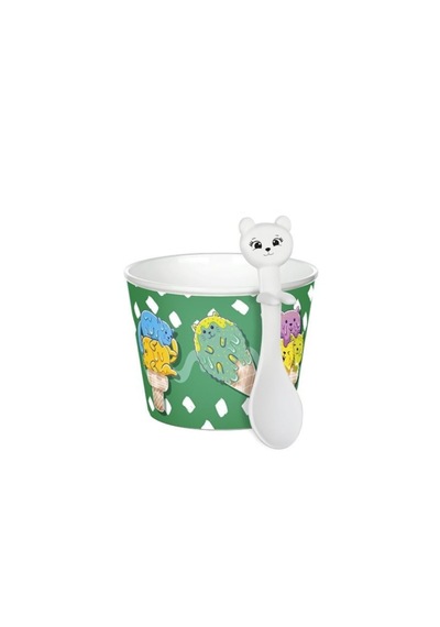 4 Lü Cupice Dondurma Seti Kaşıklı