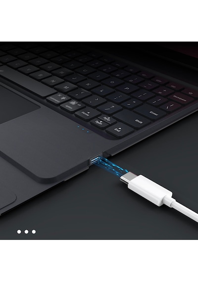 Daphnela Samsung Uyumlu A9 Tablet Klavyeli Kılıf