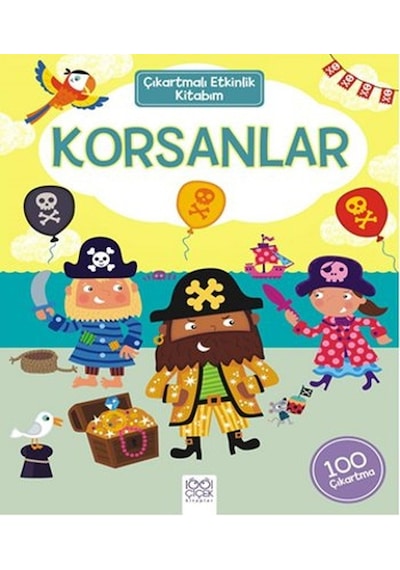Çıkartmalı Etkinlik Kitabım - Korsanlar - Ian Cunliffe - 1001 Çiçek