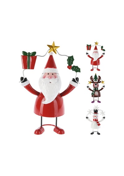 4 Adet Koopman Metal Noel Süs Heykel