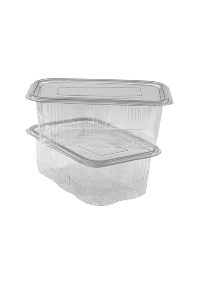 Kullan At Tek Kullanımlık Plastik Sızdırmaz Kapaklı Kap Kase Saklama Kabı 1000 Gr Cc 100 Adet Şeffaf