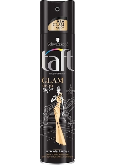 Taft Glam Updo Styles Zarif Topuz Modelleri Ultra Güçlü Tutuş Saç Spreyi 250 ML