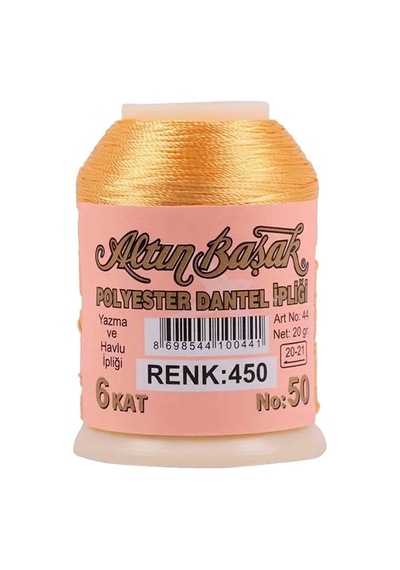 Jenerik 3 Adet Altınbaşak Oya Ve Dantel İpi 20 Gr - Royaleks - No: 450