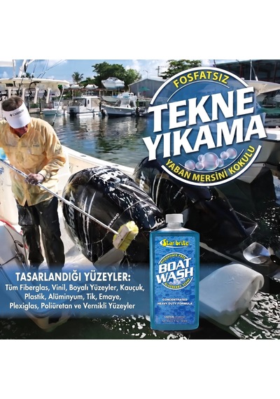 Starbrite - Tekne Temizleyici Ağır Hizmet Konsantre 500 Ml : 1-2 Kapakla Tam Temizlik, Cilayı Sökmeyen Güçlü Formül