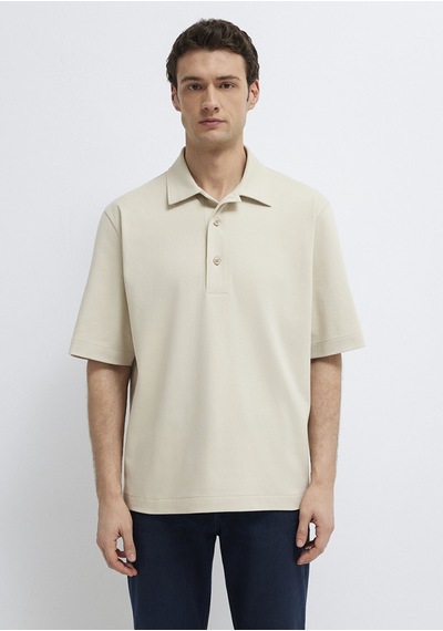 Mavi - Bej Polo Tişört 0613344-70144