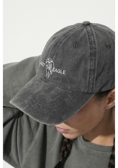 Woneagle Vintage Yıkamalı Unisex Füme "just The Eagle" Şapka Füme Füme
