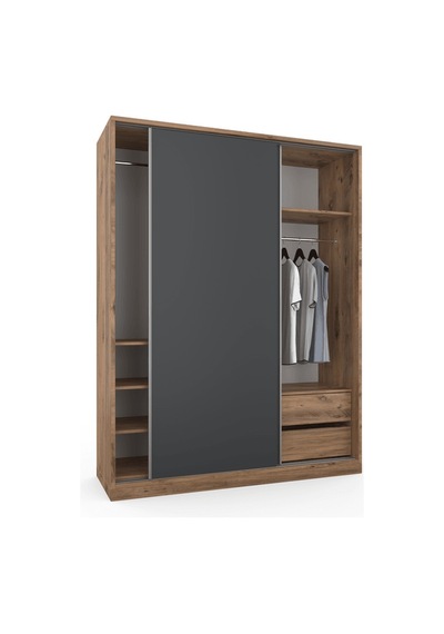 Vega Raydolap 160x210 - Atlas Çam - Antrasit