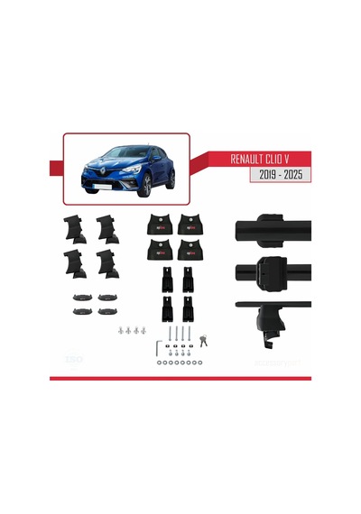 Renault Clio 5 2019 Ve Sonrası İle Uyumlu Ace-4 Ara Atkı Tavan Ba