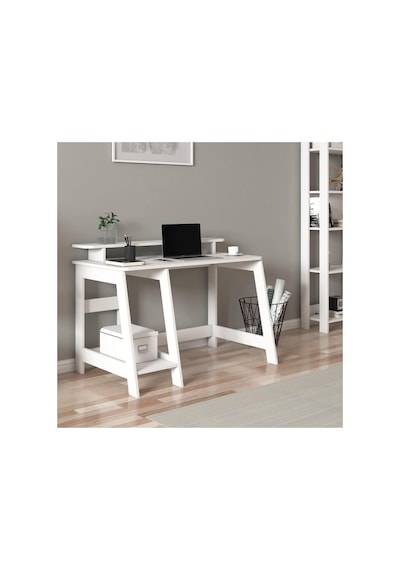 Tr Country Ergonomik Çalışma Masası, Modern Bilgisayar Masası - Beyaz Diğer
