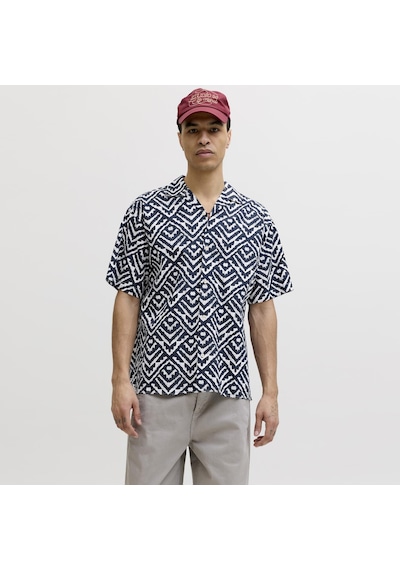 Jack & Jones Erkek Resort Yaka Gömlek - Milo - 12288928 Sky Captain