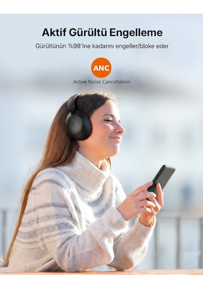 Taotronics TT-BH1119 Bluetooth 5.3 Aktif Gürültü Engelleyici Kulak Üstü Kulaklık