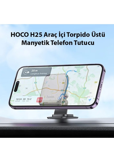 Hoco-h25 Araç İçi Torpido Üstü Manyetik Telefon Tutucu