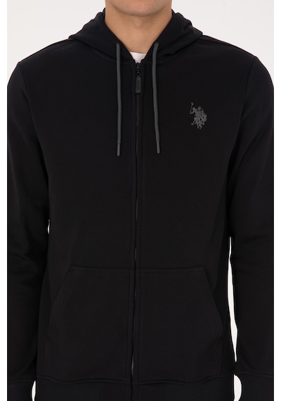 U.S. Polo Assn. Erkek Siyah Örme Hırka 50313748-VR046
