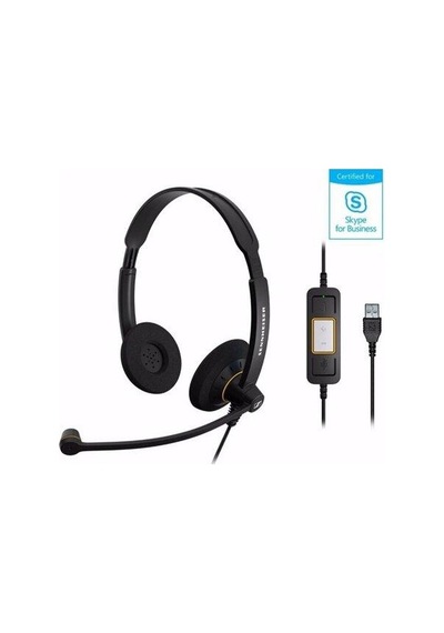 Sennheiser Sc 60 Usb Ml Duo Kablolu Uc Kulak Üstü Kulaklık