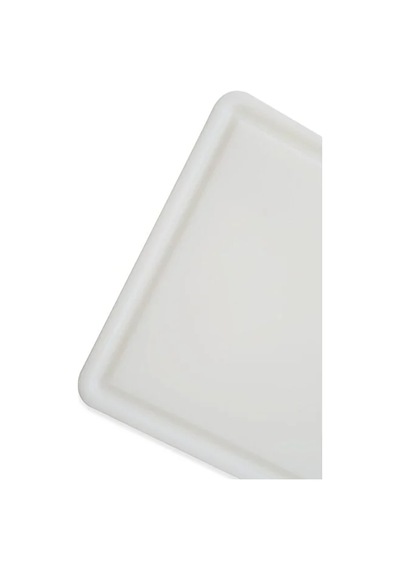 3'lü Türkay 32.5x26.5x1 Cm Saplı-oluklu Polietilen Kesme Tahtası Kesim Levhası Naturel/beyaz 1237