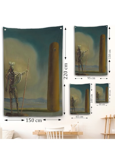 Salvador Dali - Kuledeki Şövalye Duvar Örtüsü - Le Cavalier A La Tour-7399