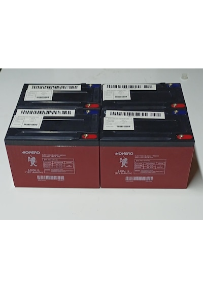 Volta vsm vsc vst akü takimi 4 adet 12v 14 ah