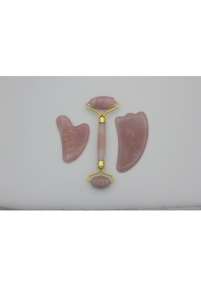 Kuvars Roller ve 2'li Gua Sha
