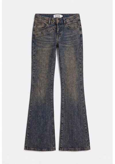 Kadın Tint 4w6-9 Flare Fit Komfort Kumaş Tasarım Denim Jean Kırmızı